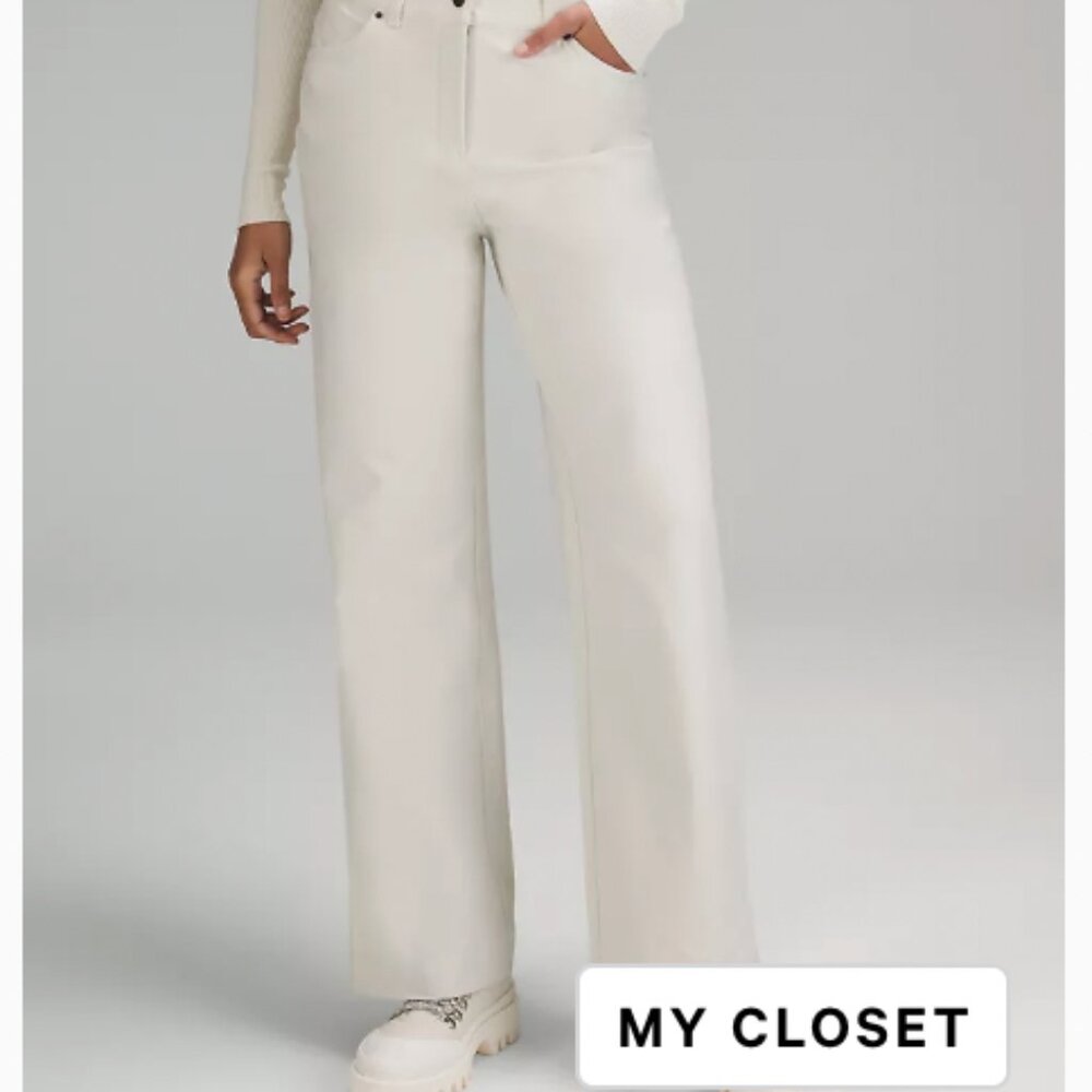 LULUlemon City Sleek Pant in Bone